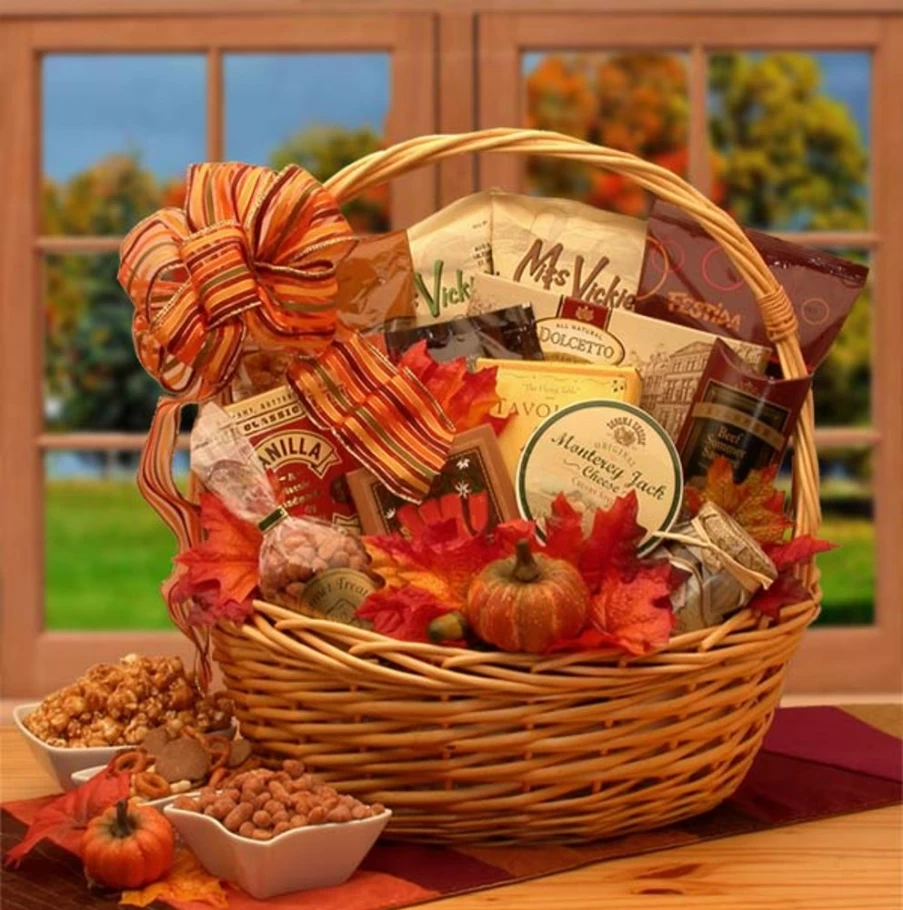 GBDS Autumn-Themed Gourmet Snack Gift Basket - Seasonal Fall Treats Collection