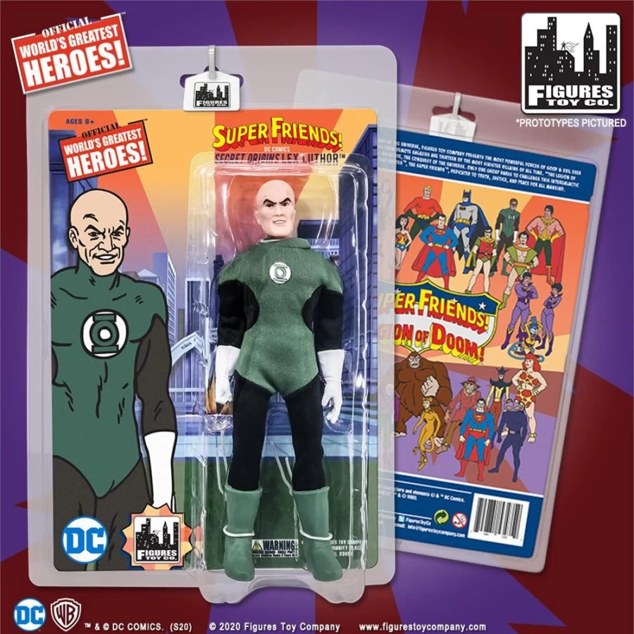 MeTV Figures Super Friends Lex Luthor as Green Lantern Variant Action Figure Collectible