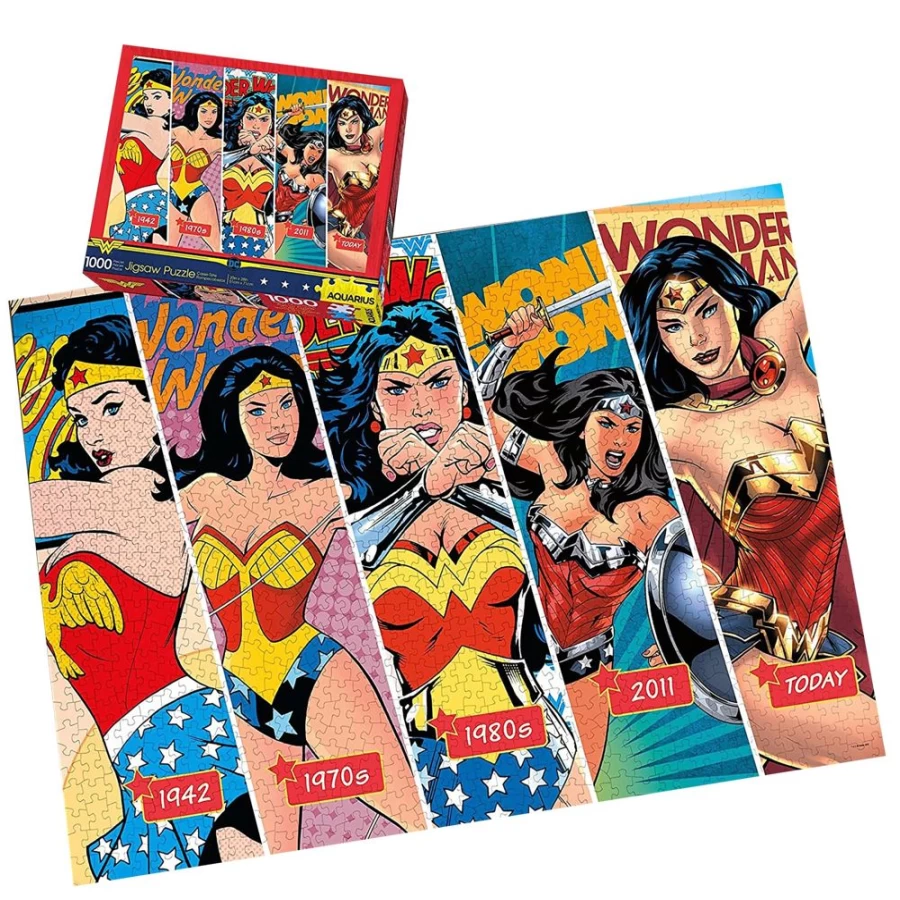 Toynk DC Comics Wonder Woman 1000-Piece Collectible Jigsaw Puzzle for Adults & Fans