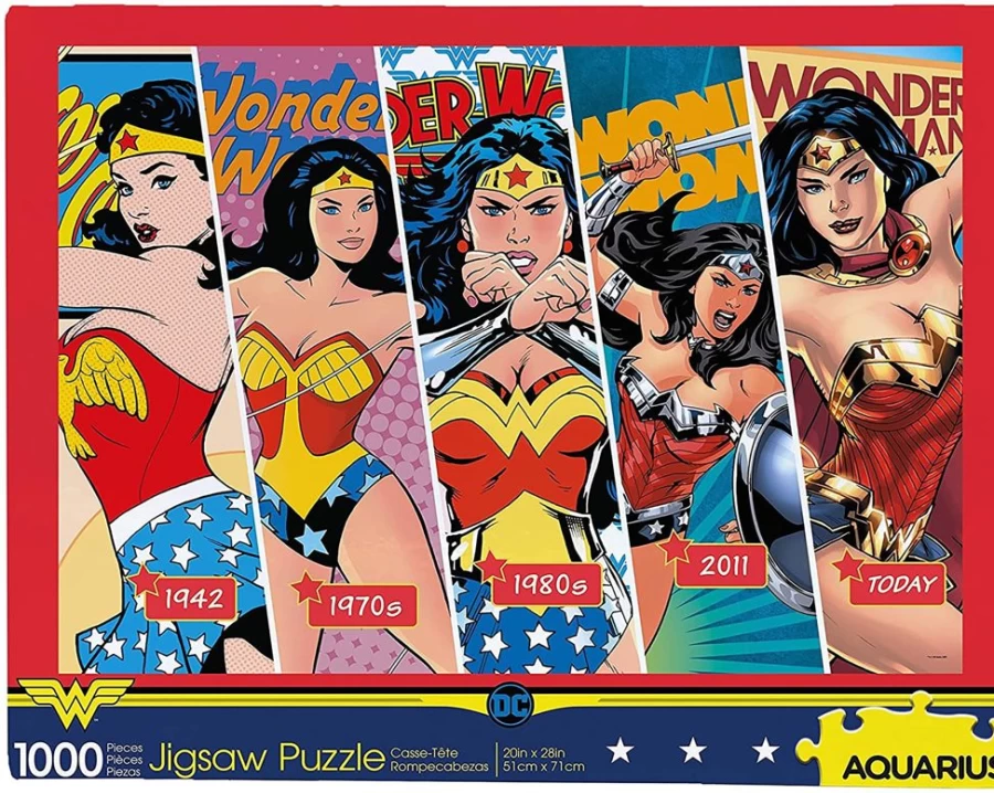 Toynk DC Comics Wonder Woman 1000-Piece Collectible Jigsaw Puzzle for Adults & Fans